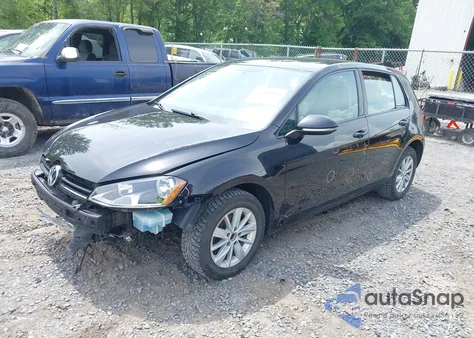 2017 Volkswagen Golf Tsi S 4-Door/Tsi Wolfsburg Edition 4-Door z USA, uszkodzony, nr VIN 3VW117AU2HM071637